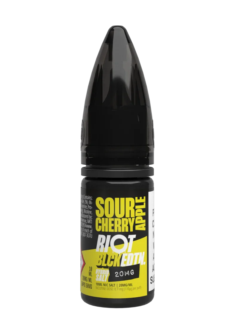 Riot Squad BLCK EDTN Sour Cherry Apple Nikotinsalz Liquid 10ml 10mg