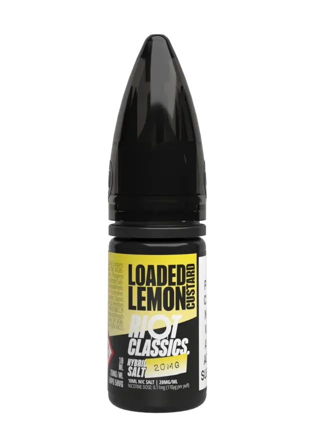 Riot Squad Classics Salt Liquid Loaded Lemon Custard 10mg 10ml