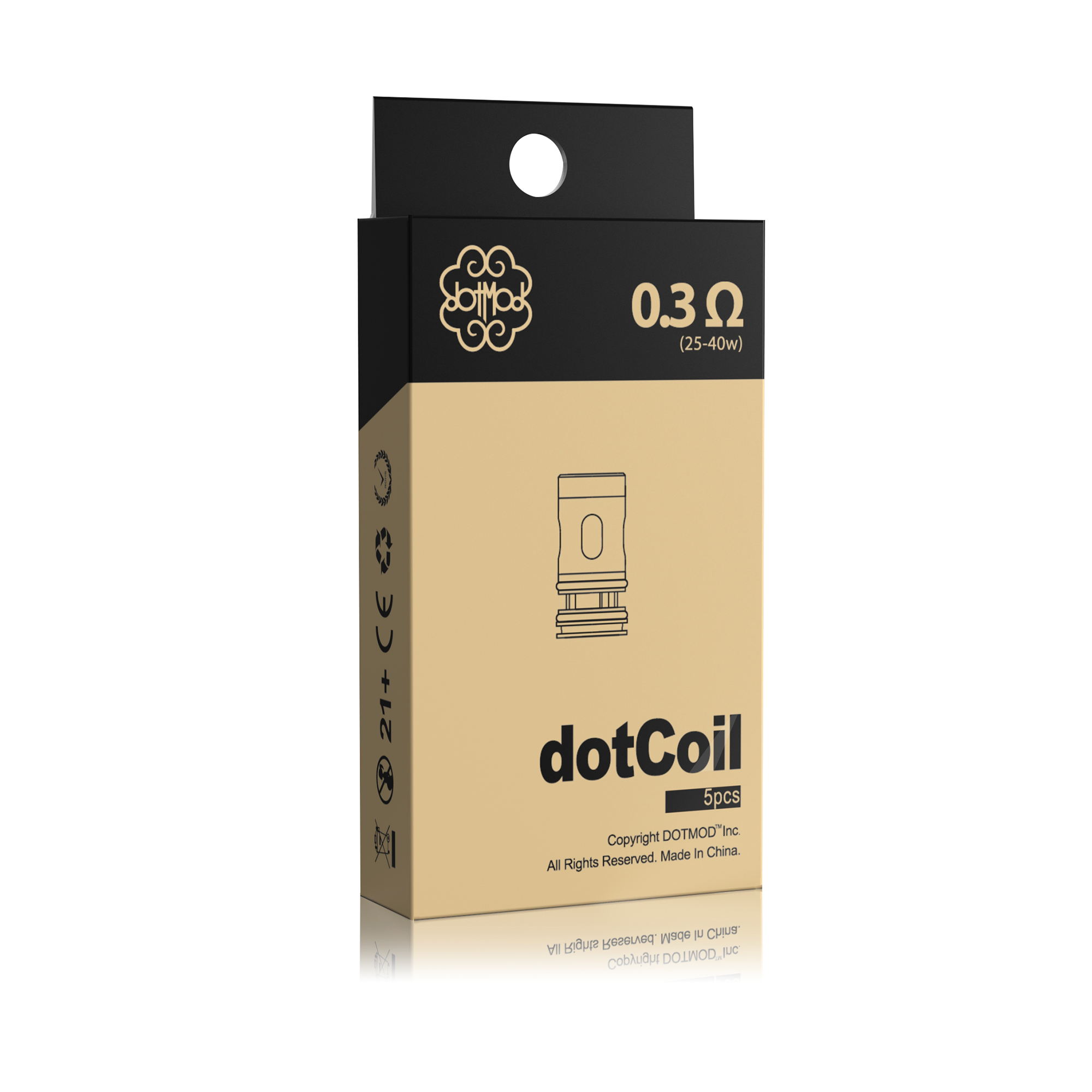 DotMod dotCoils Verdampferkopf 0,3 Ohm 5er Pack