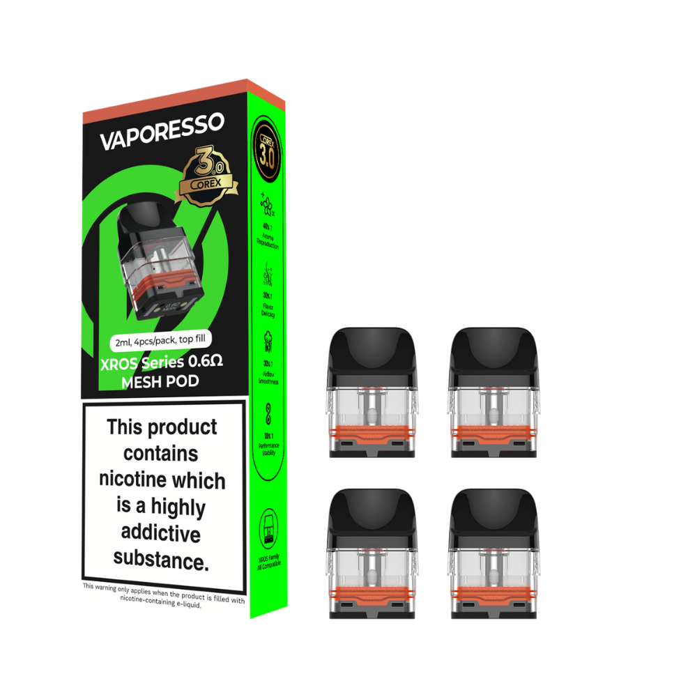 Vaporesso XROS Corex 3.0 Ersatzpods 0.4 Ohm 2ml 4 Stück