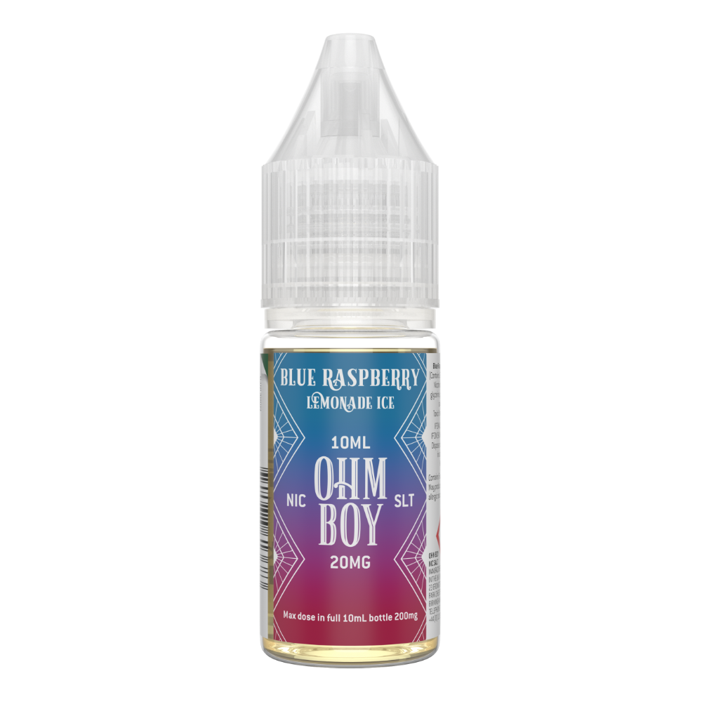 Ohm Boy SLT Blue Raspberry Lemonade Ice Liquid 10mg 10ml