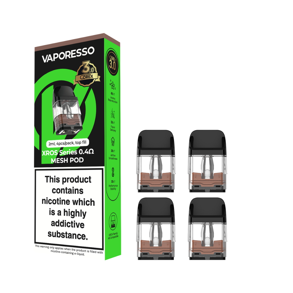 Vaporesso XROS Corex 3.0 Ersatzpods 0.4 Ohm 2ml 4 Stück
