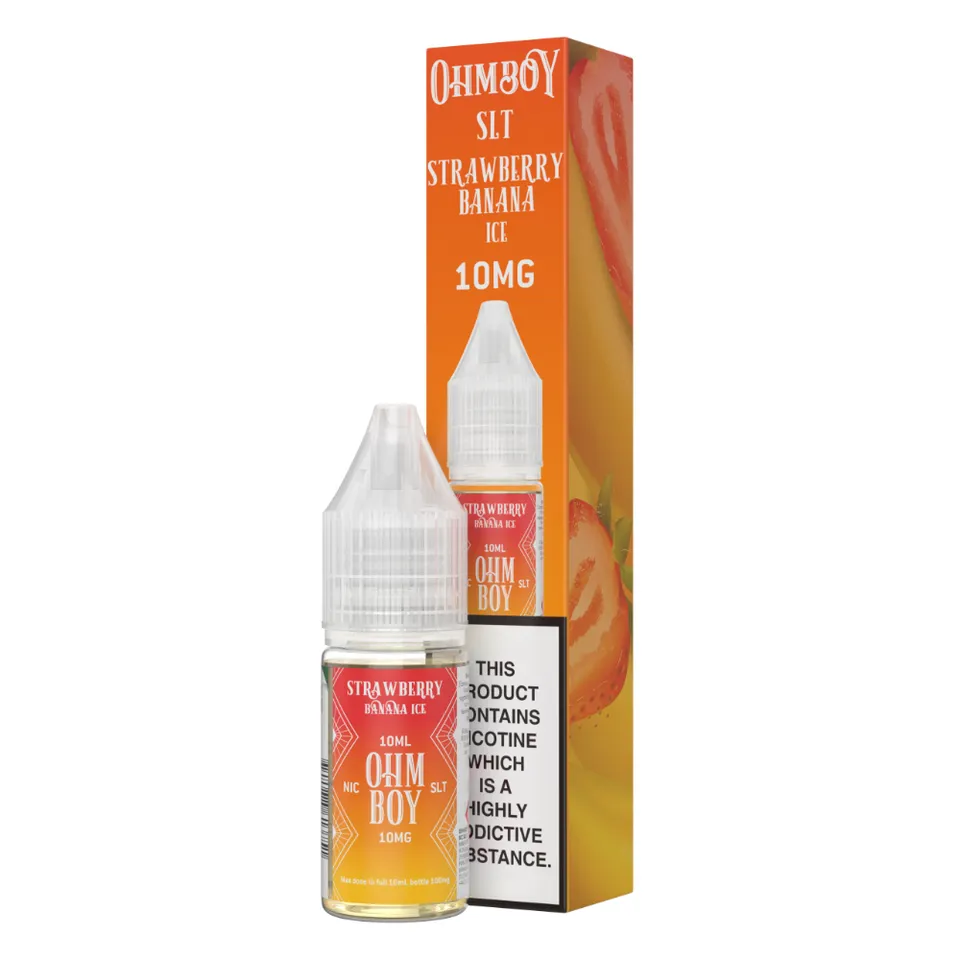 Ohm Boy SLT Strawberry Banana Ice Nic Salt 10ml 10mg Eis