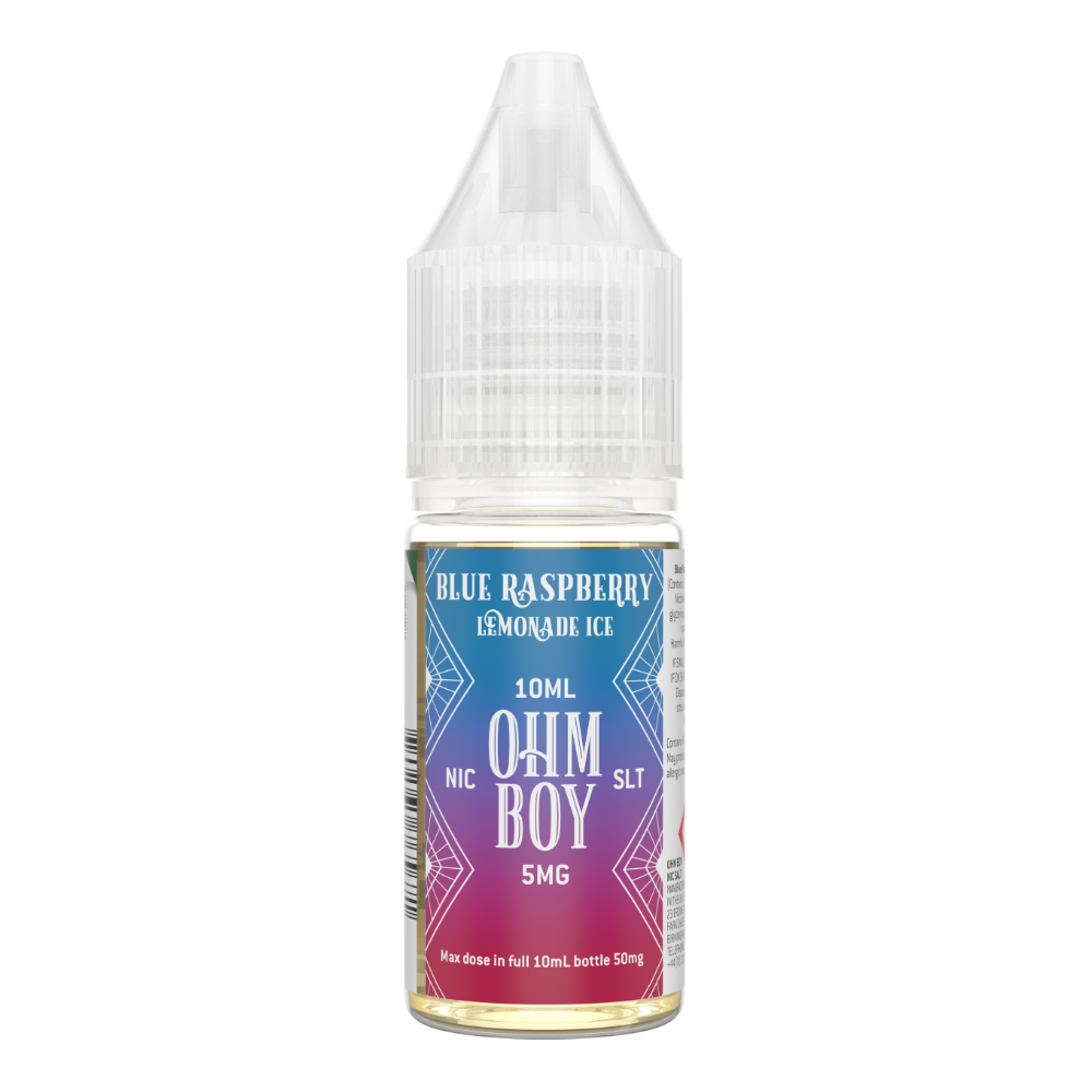Ohm Boy SLT Blue Raspberry Lemonade Ice Liquid 10mg 10ml