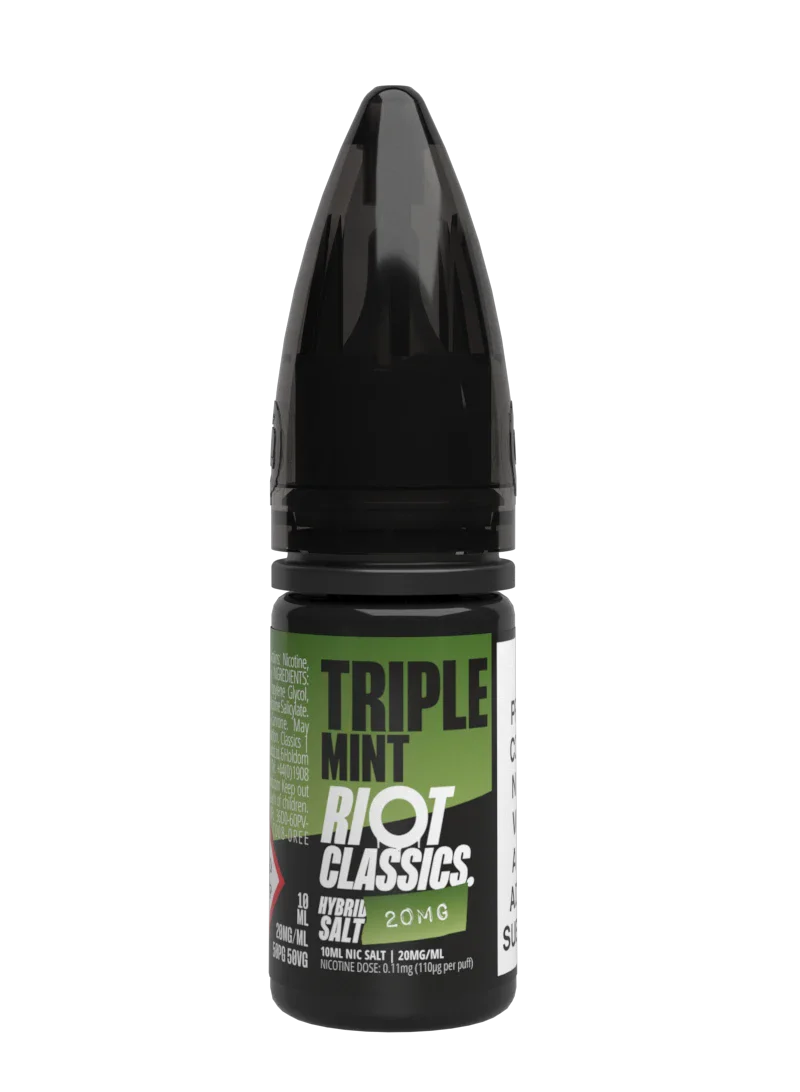 Riot Squad Classics Salt Triple Mint Liquid 10ml 10mg Menthol