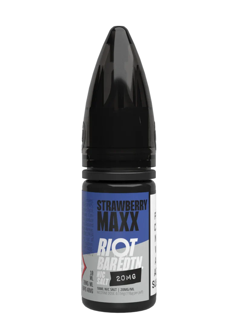 Riot Squad Bar Edtn Strawberry Maxx E-Liquid 10ml Energy