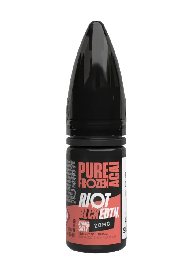 Riot Squad BLCK EDTN Pure Frozen Acai Nikotinsalz Liquid 10mg 10ml