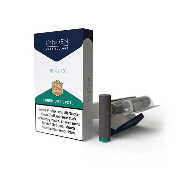 LYNDEN Premium Depots Mint + X Depots 5er-Pack MTL