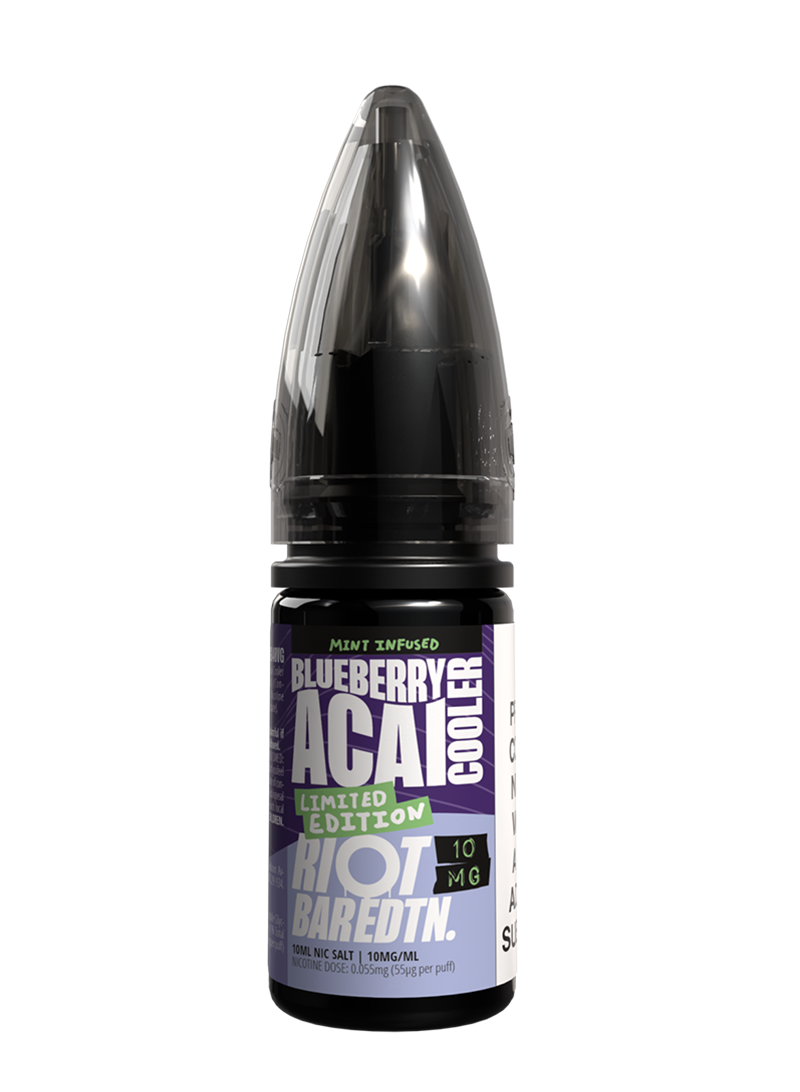 Riot Bar Edtn Blueberry Acai Cooler Liquid 10ml 10mg