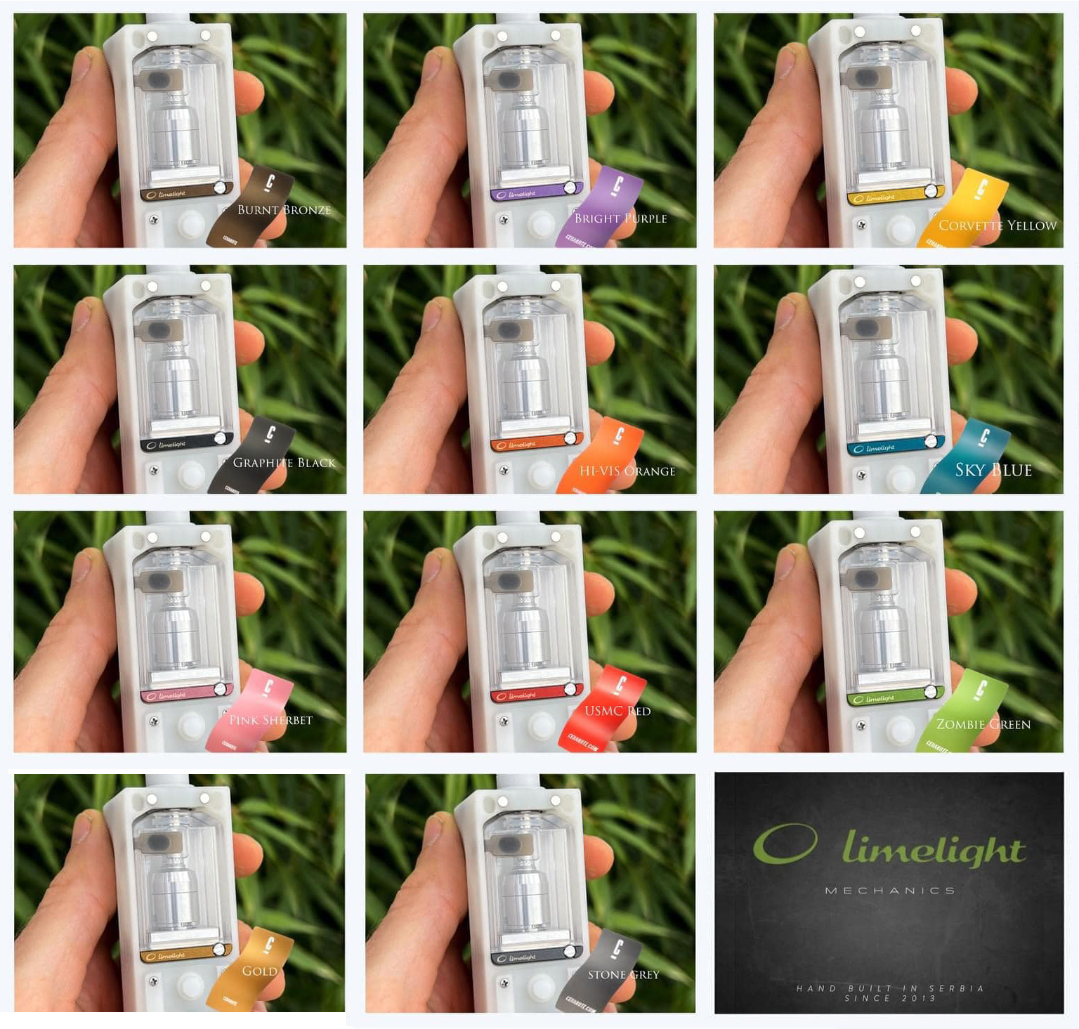 Limelight Atomizer AIO Tank Stainless Cerakote Base