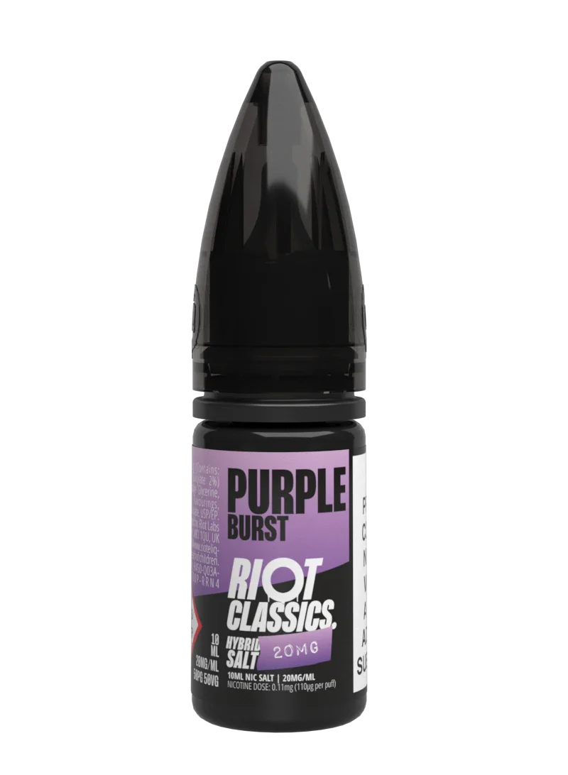 Riot Squad Classics Purple Burst Nikotinsalz Liquid 10mg 10ml Beere