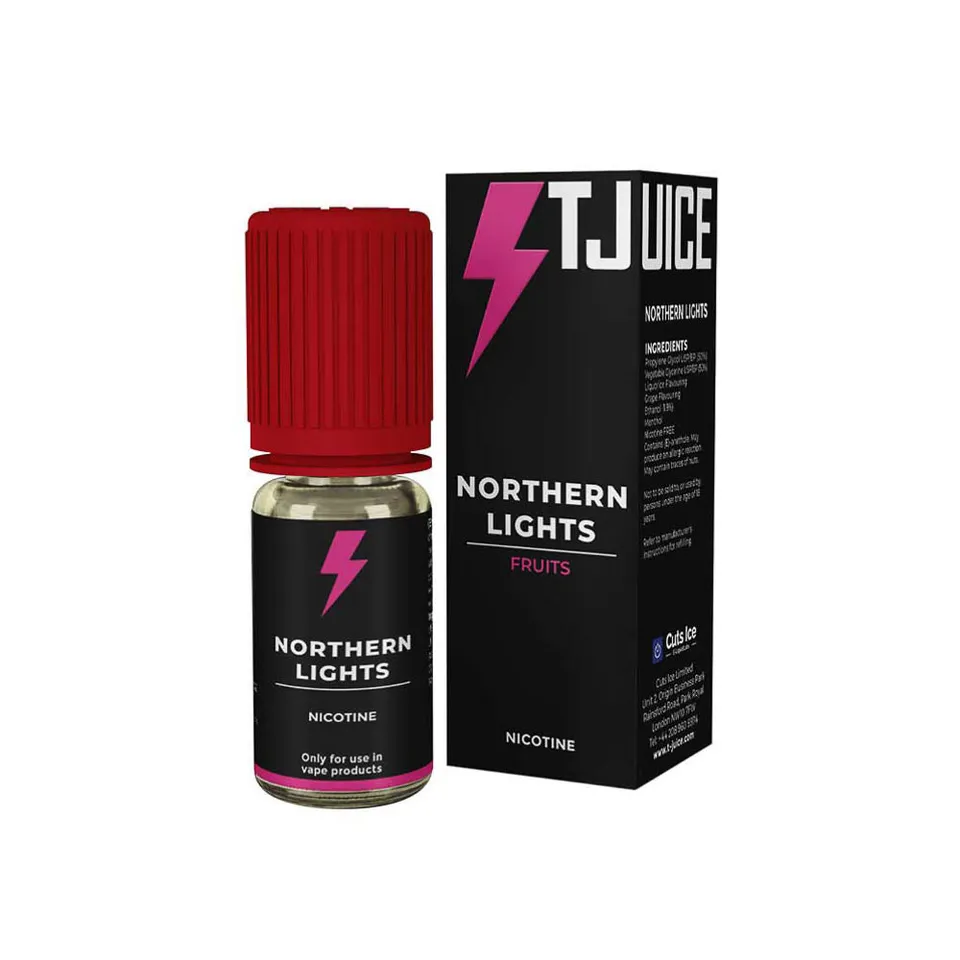 T-Juice Northern Lights E-Liquid 10ml 12mg Traube Menthol