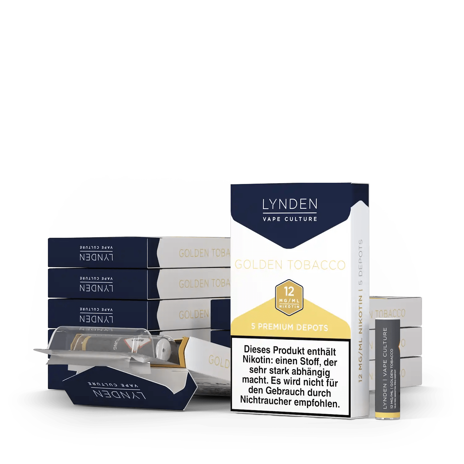 LYNDEN Premium Depots Vorratspack 50er Original Tabak 12mg