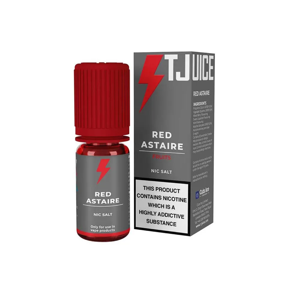 T-Juice Red Astaire Nic Salt Liquid 10ml 10mg Beeren Menthol