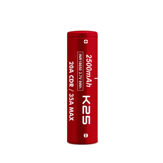 Vapcell K25 18650 Akku 2500mAh Flat Top 20A