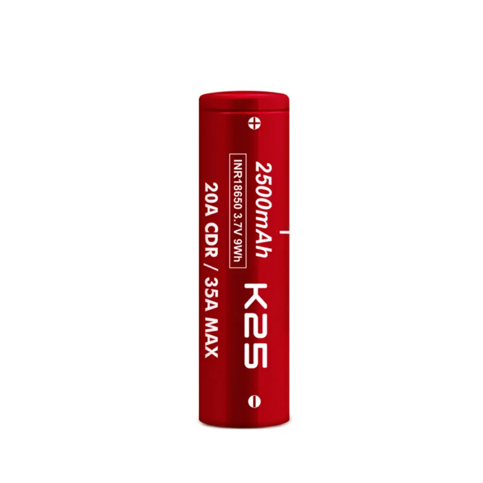 Vapcell K25 18650 Akku 2500mAh Flat Top 20A