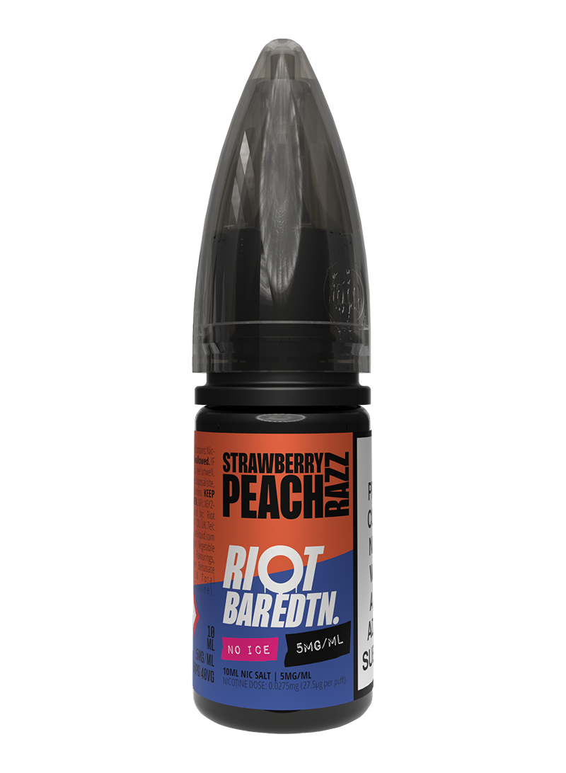 Riot Squad BAR EDTN Strawberry Peach Razz No Ice Nikotinsalz Liquid 10ml