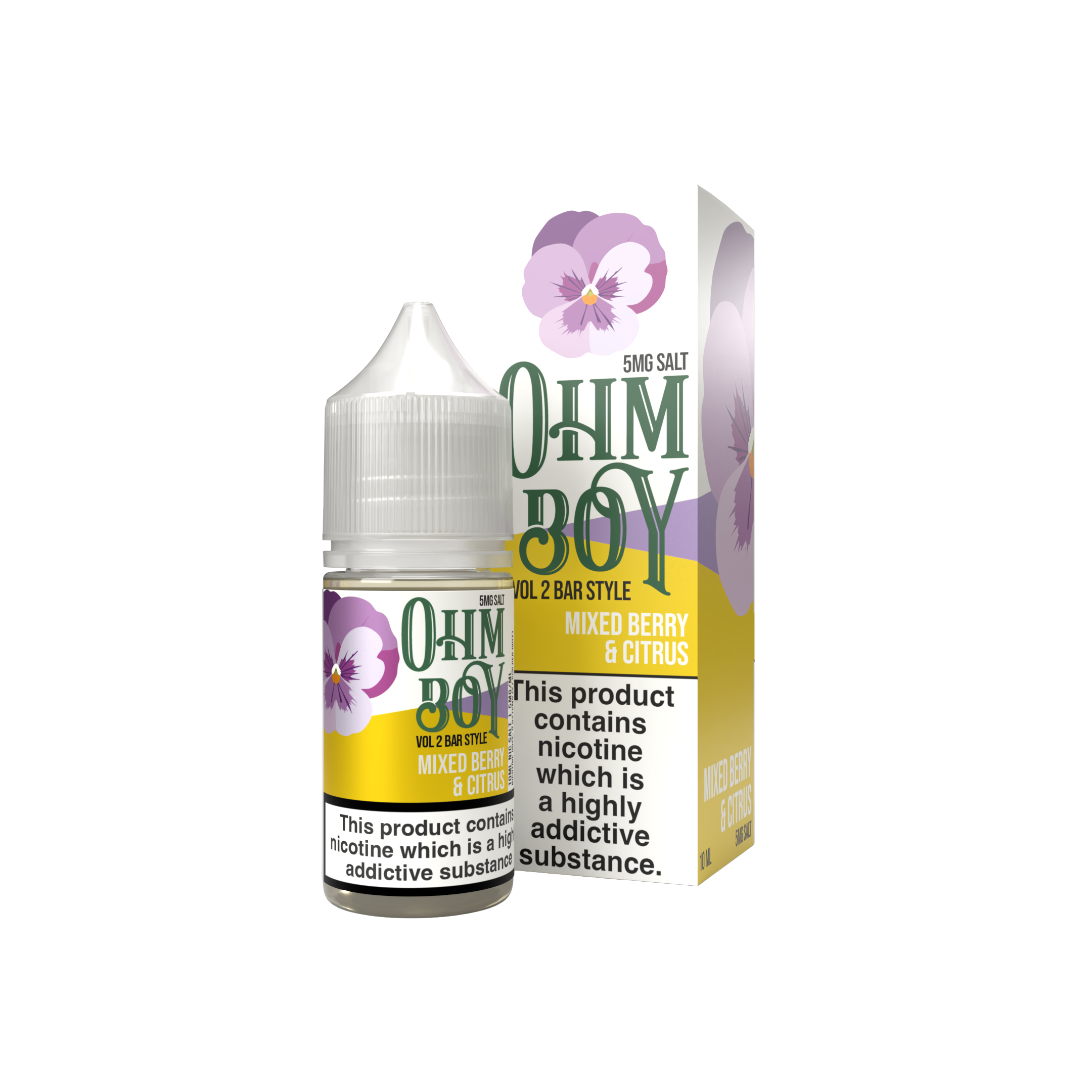 Ohm Boy Bar Style Mixed Berries Liquid 10ml 10mg