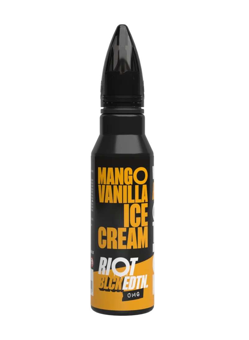 Riot Squad BLCK EDTN Mango Vanilla Ice Cream E-Liquid 2x50ml
