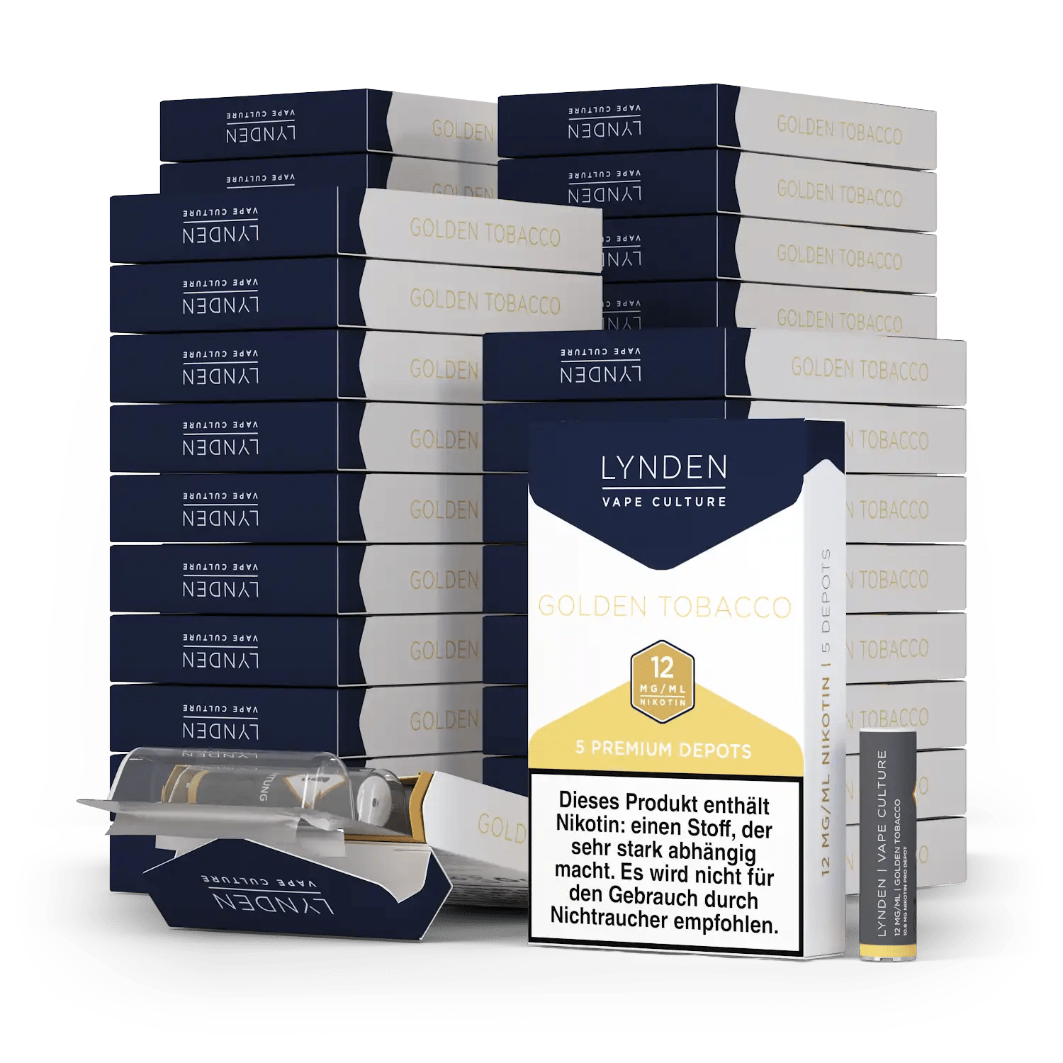 LYNDEN Premium Depots 50er Vorratspack 250 Depots MTL 0,9ml