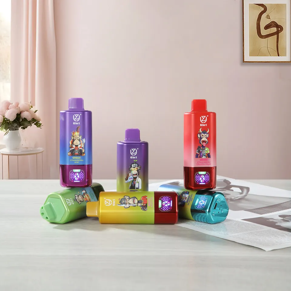 UZY 6 IN 1 150000 Einweg E-Zigarette 64ml 6 Aromen Display