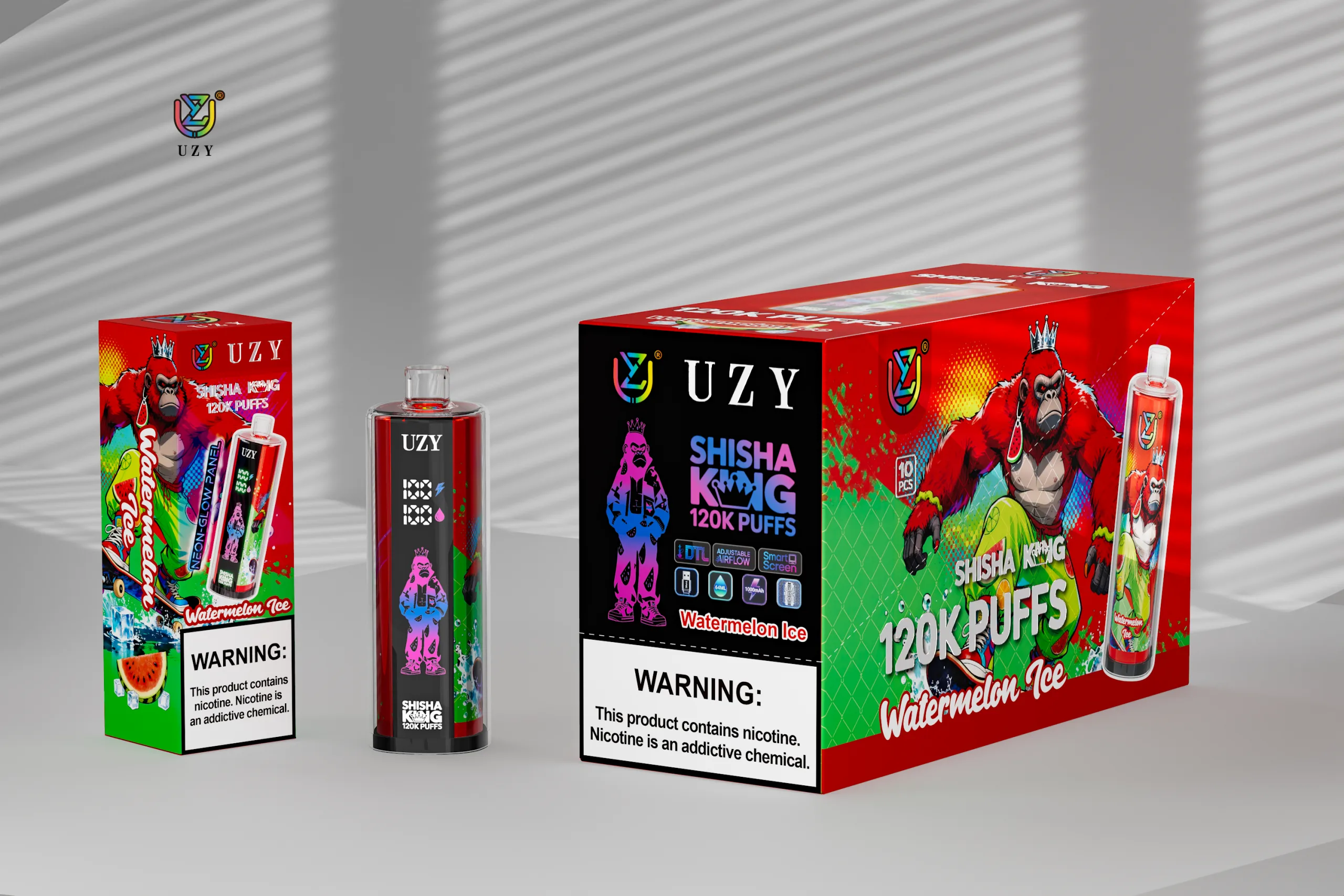 UZY Shisha Hookah King 120K Einweg E-Zigarette 64ml