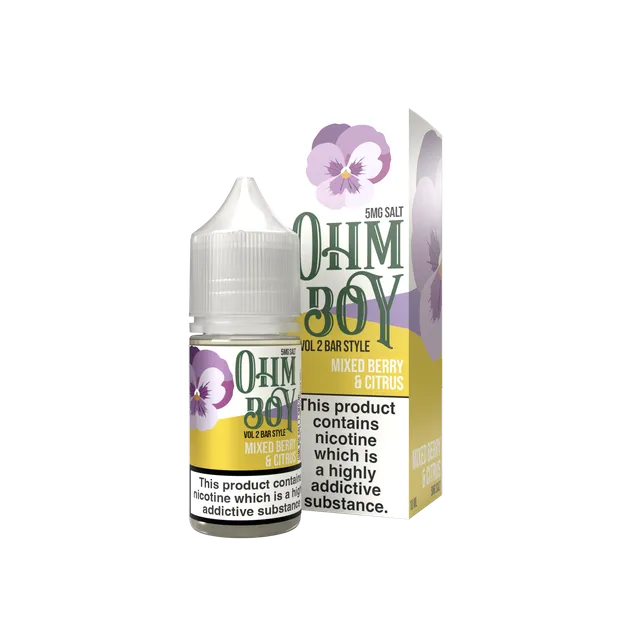 Ohm Boy Bar Style Mixed Berries Liquid 10ml 10mg