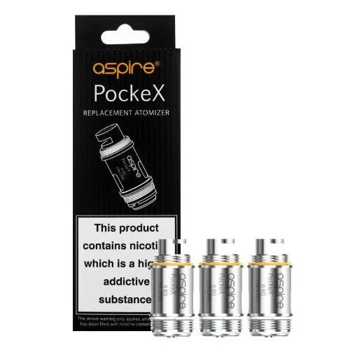 Aspire PockeX Verdampferköpfe 0,6 Ohm 5 Stück MTL