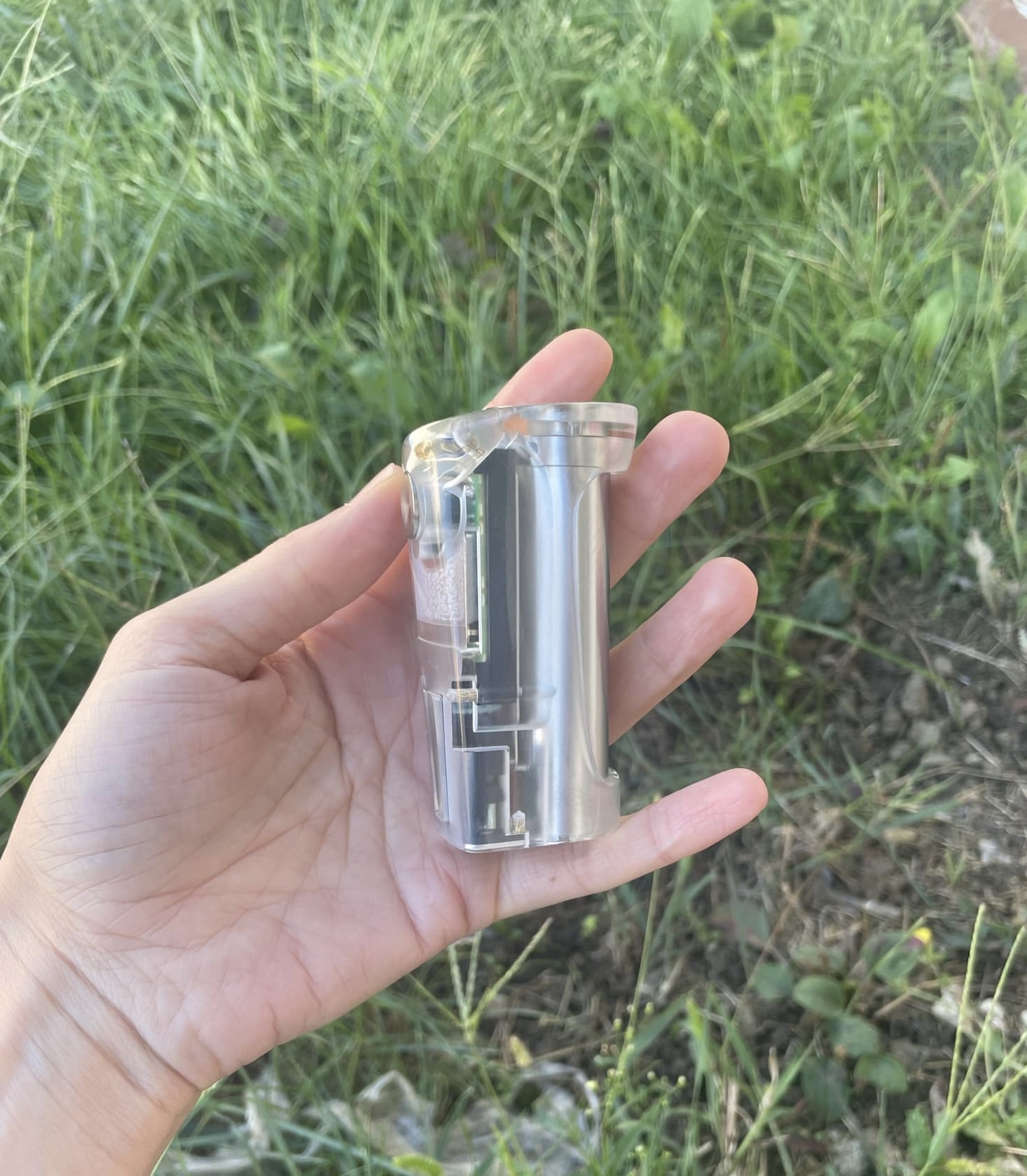Limelight Freehand M Clear Acrylic Box Mod DNA60C poliert
