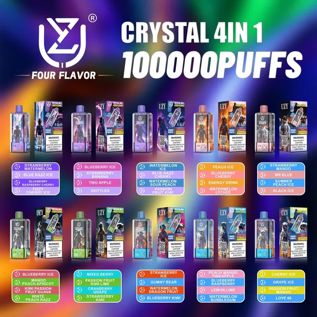 UZY Crystal 4 in 1 100000 Einweg E-Zigarette 56ml