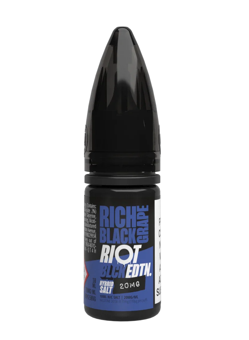 Riot Squad BLCK EDTN Rich Black Grape Nikotinsalz 10ml Minze