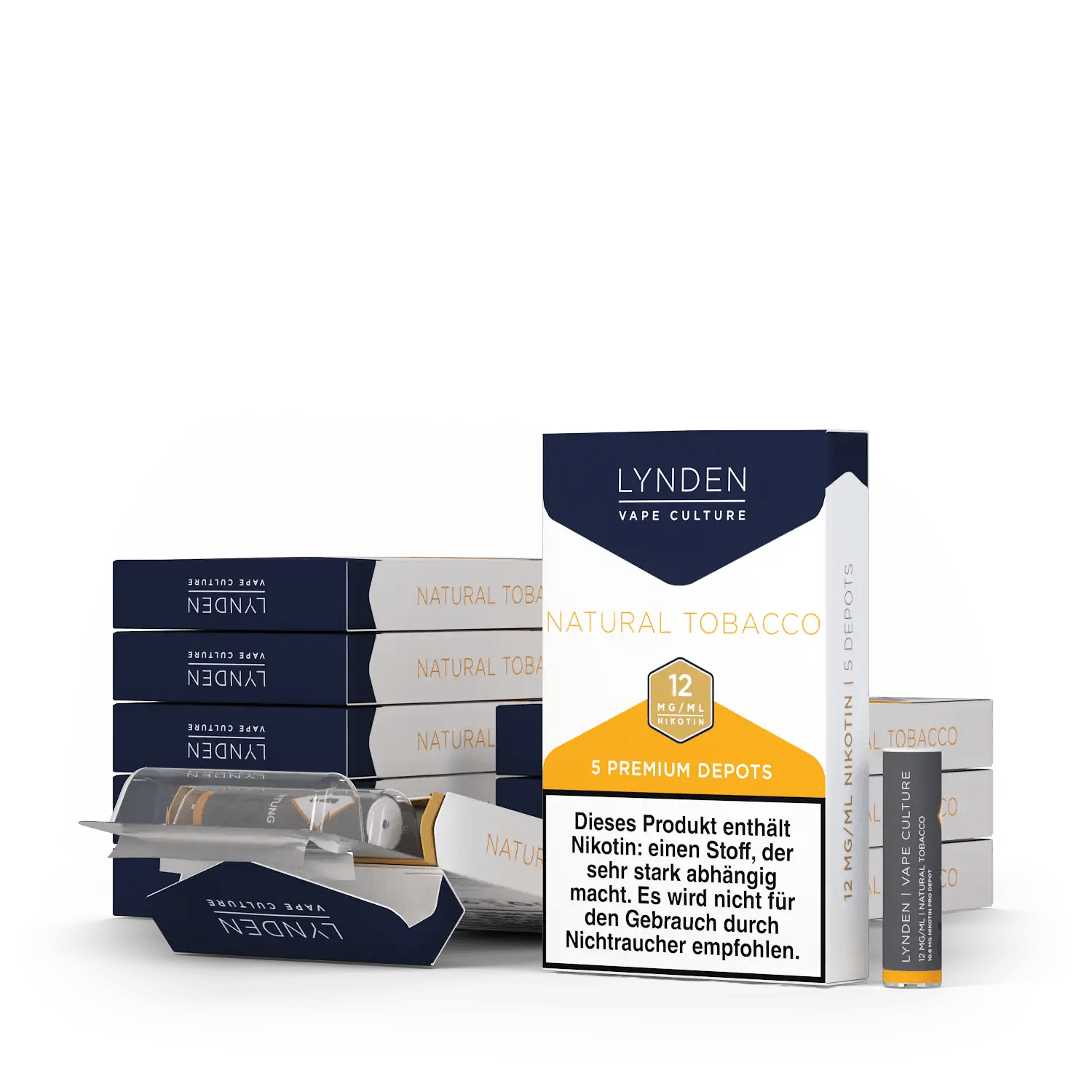 LYNDEN Premium Depots Vorratspack 50er Original Tabak 12mg