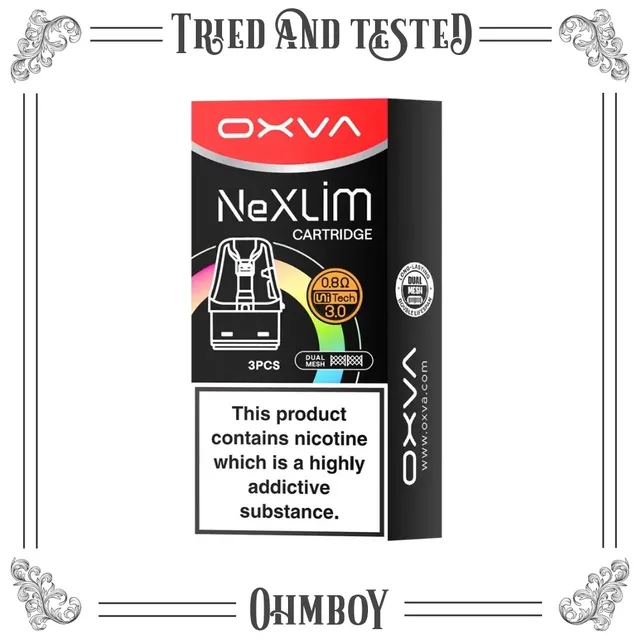 OXVA NeXLIM Unitech 3.0 Ersatzpods 0.6 Ohm 2ml 3 Stück