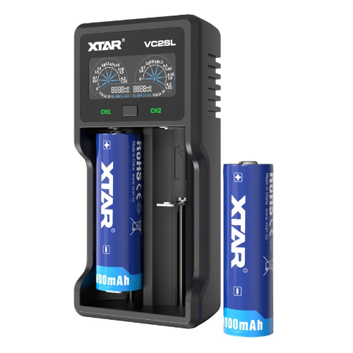 Xtar VC2SL Akku-Ladegerät USB-C 2-Schacht Powerbank