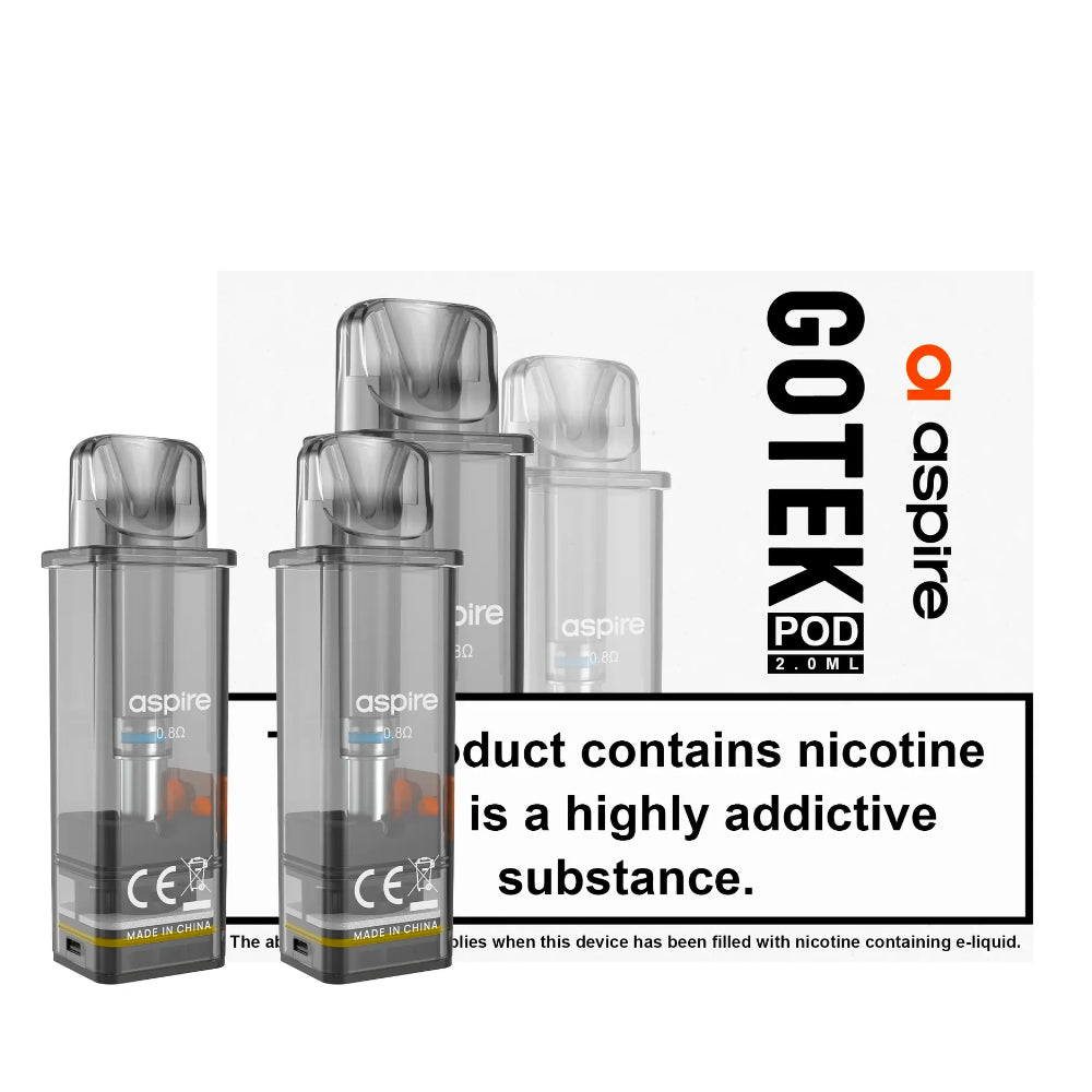 Aspire GoTek X 0,8 Ohm Pod 2er Pack 2ml MTL