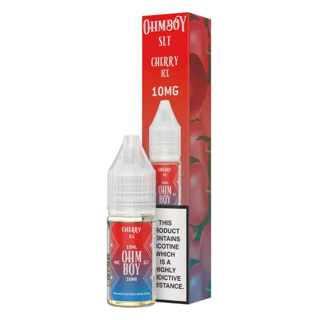Ohm Boy SLT Cherry Ice Nic Salt E-Liquid 10ml 10mg Frucht