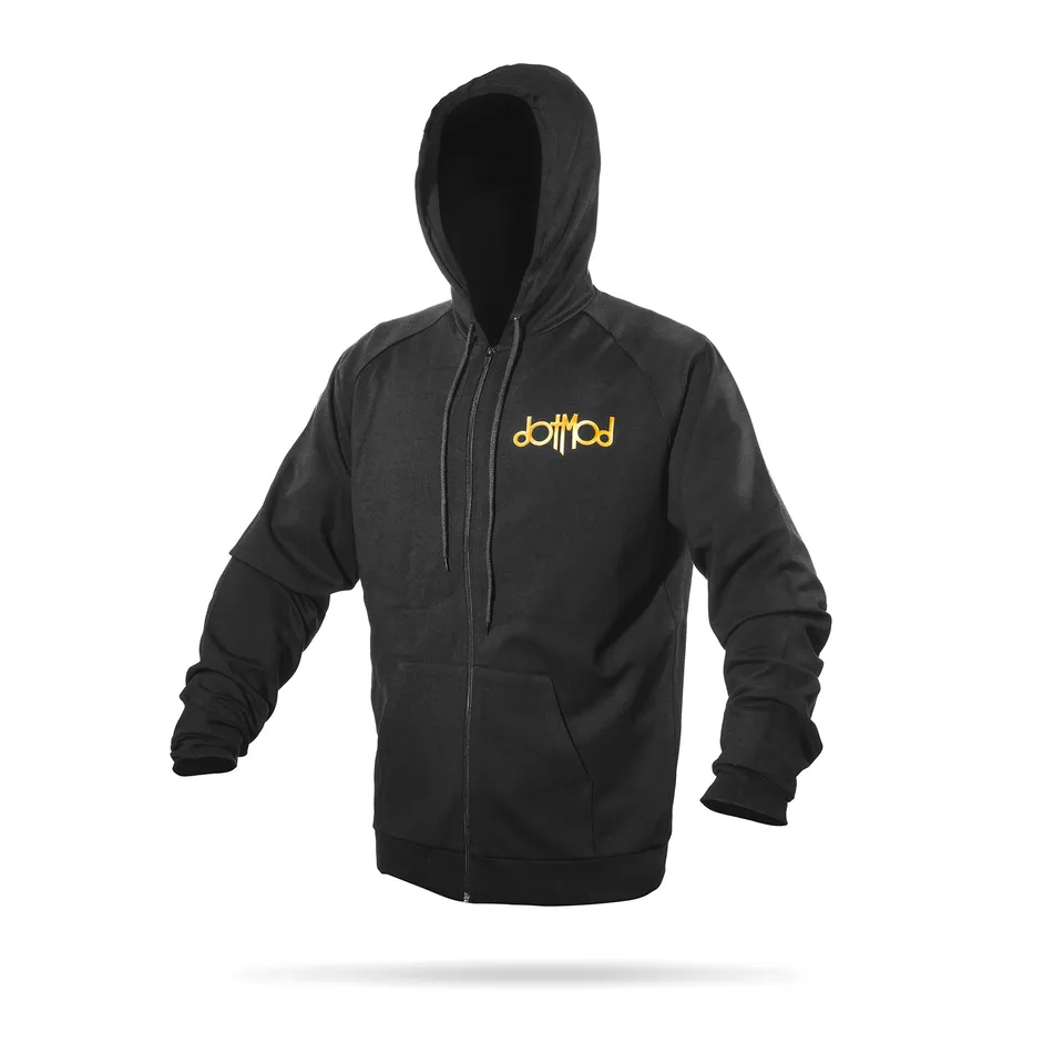 DotMod Hoodie Baumwolle Gold-Logo Größe L