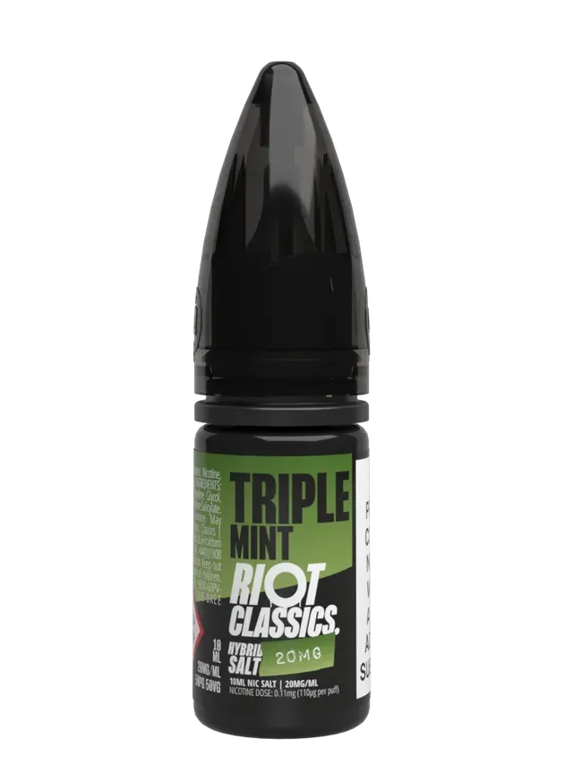 Riot Squad Classics Salt Triple Mint Liquid 10ml 10mg Menthol