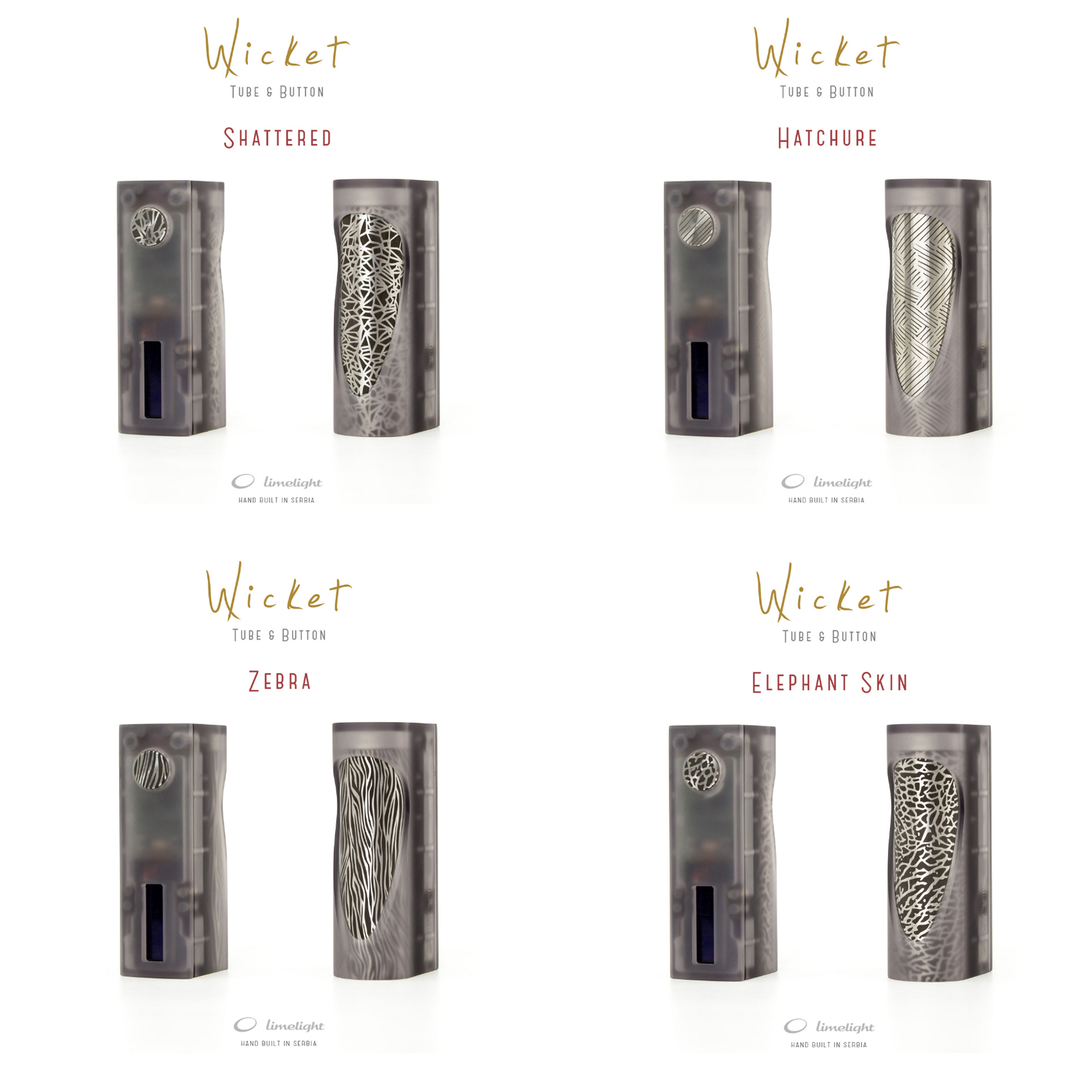 Limelight Accessories Tube Button Set Wicket AIO Metall