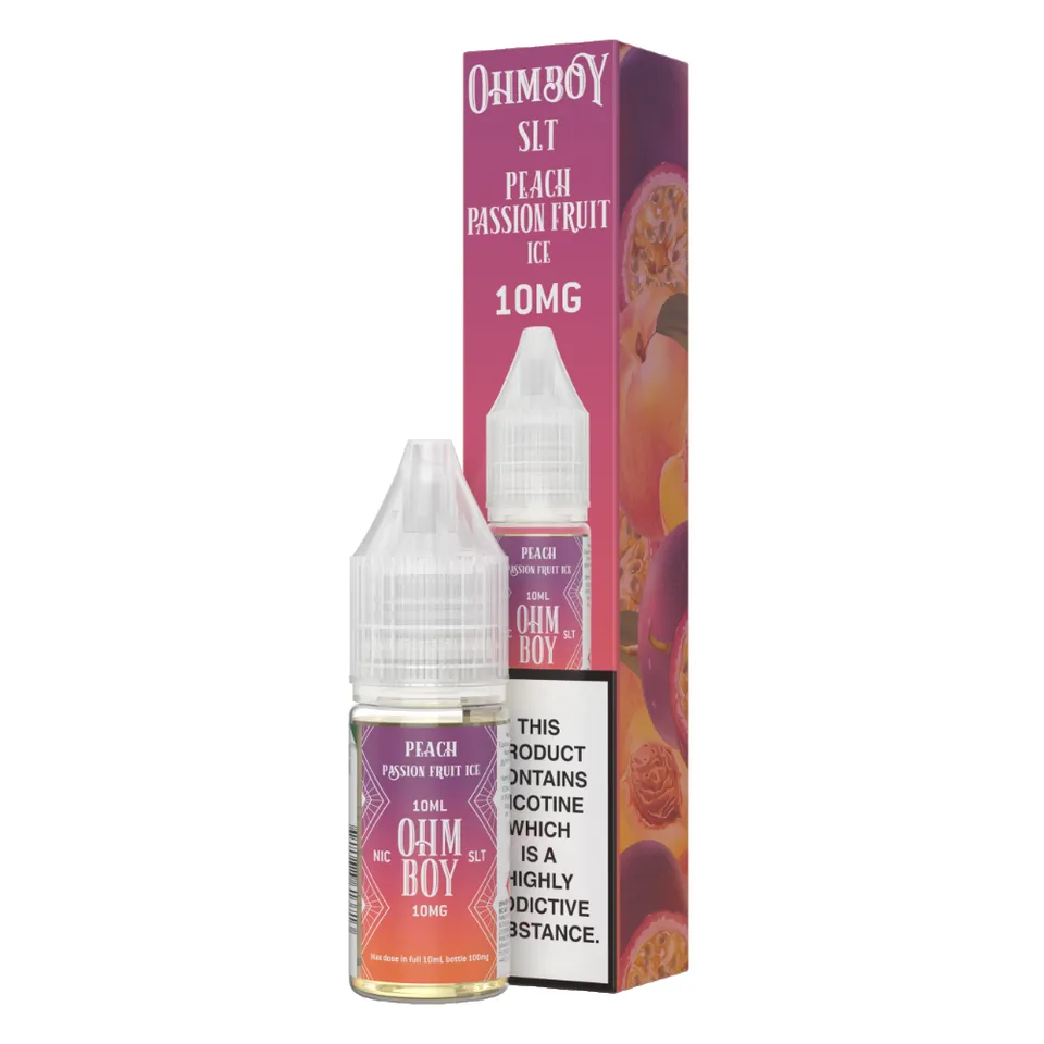 Ohm Boy SLT Peach Passion Fruit Ice 10 ml 10 mg Salt