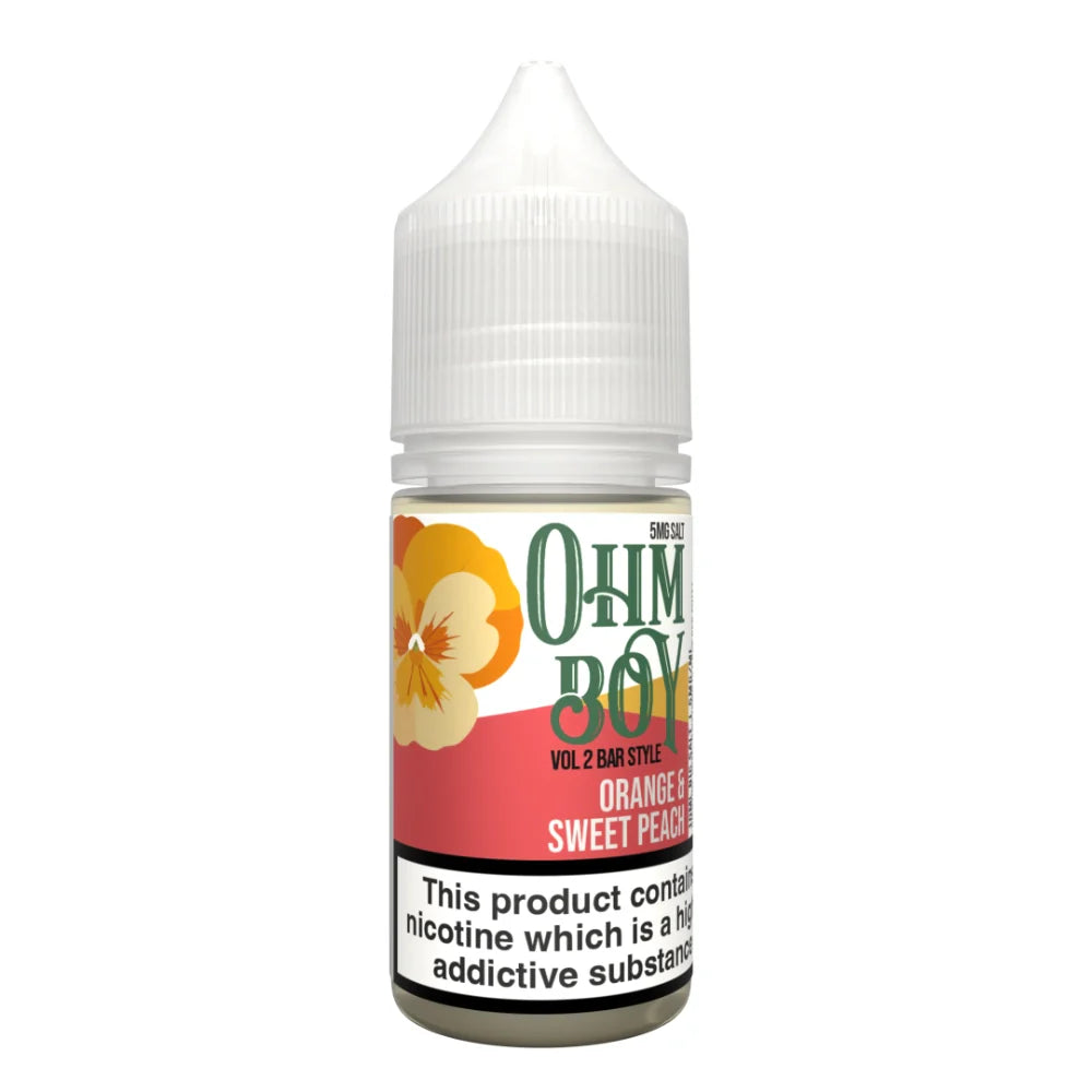 Ohm Boy Volume II Bar Orange Peach Nic Salt 10ml 10mg