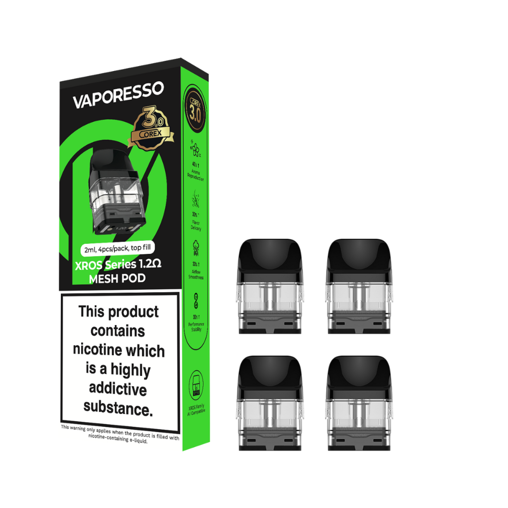 Vaporesso XROS Corex 3.0 Ersatzpods 0.4 Ohm 2ml 4 Stück