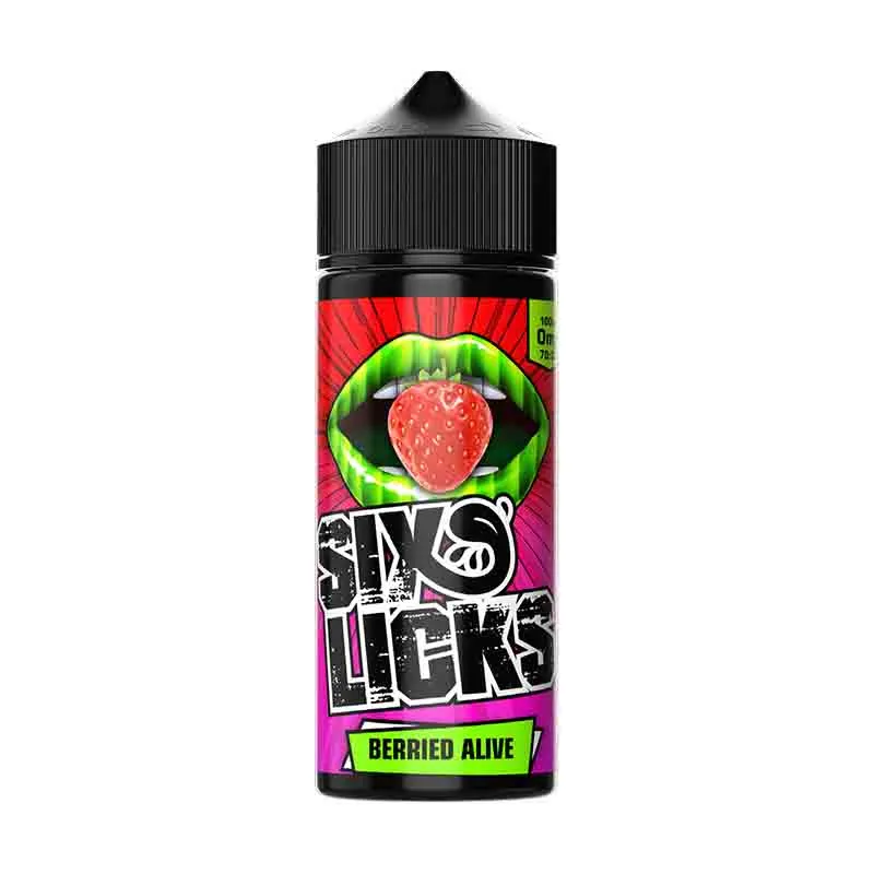 Six Licks Originals Berried Alive Shortfill 100ml 0mg Beere