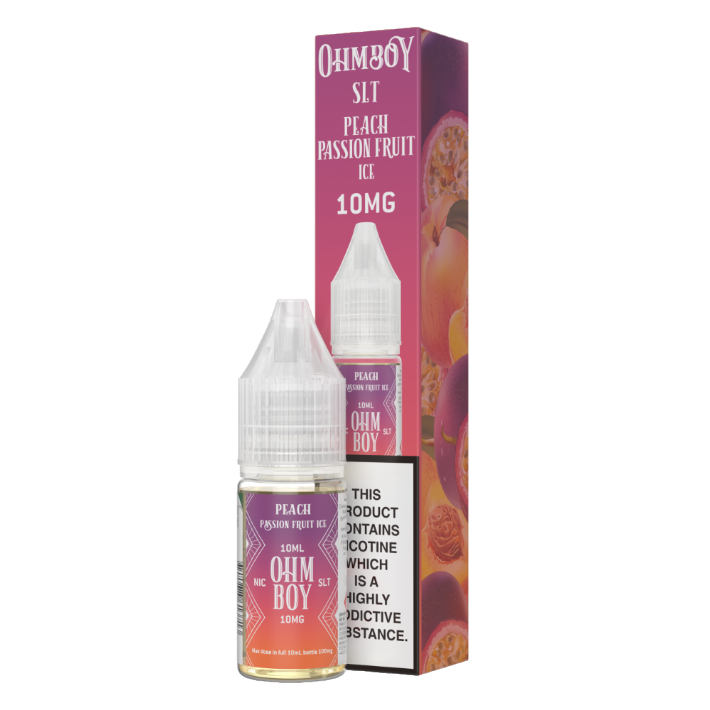 Ohm Boy SLT Peach Passion Fruit Ice 10 ml 10 mg Salt