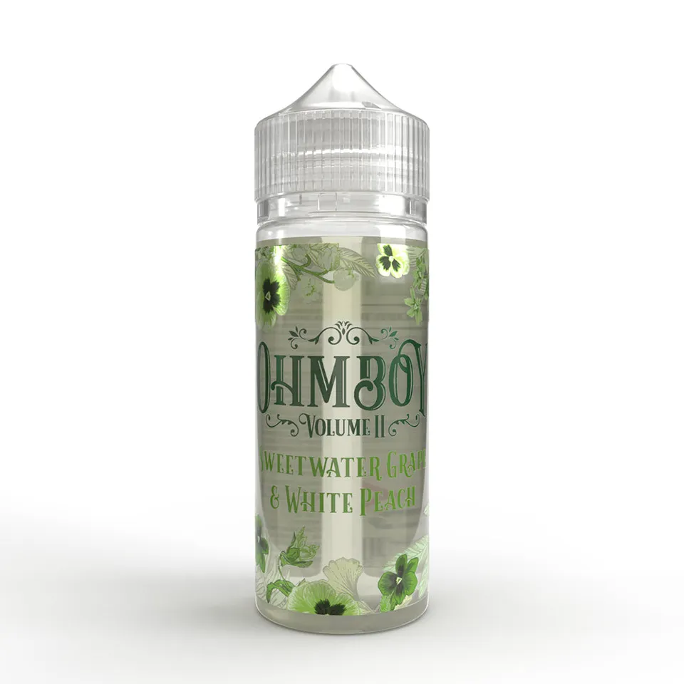 Ohm Boy Volume II Sweetwater Grape White Peach Shortfill 100ml 0mg