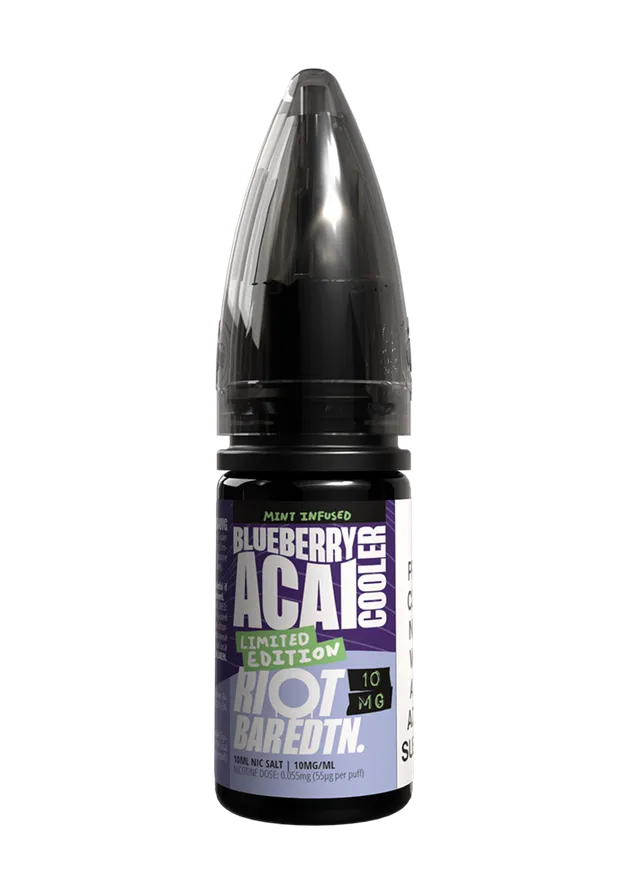 Riot Bar Edtn Blueberry Acai Cooler Liquid 10ml 10mg