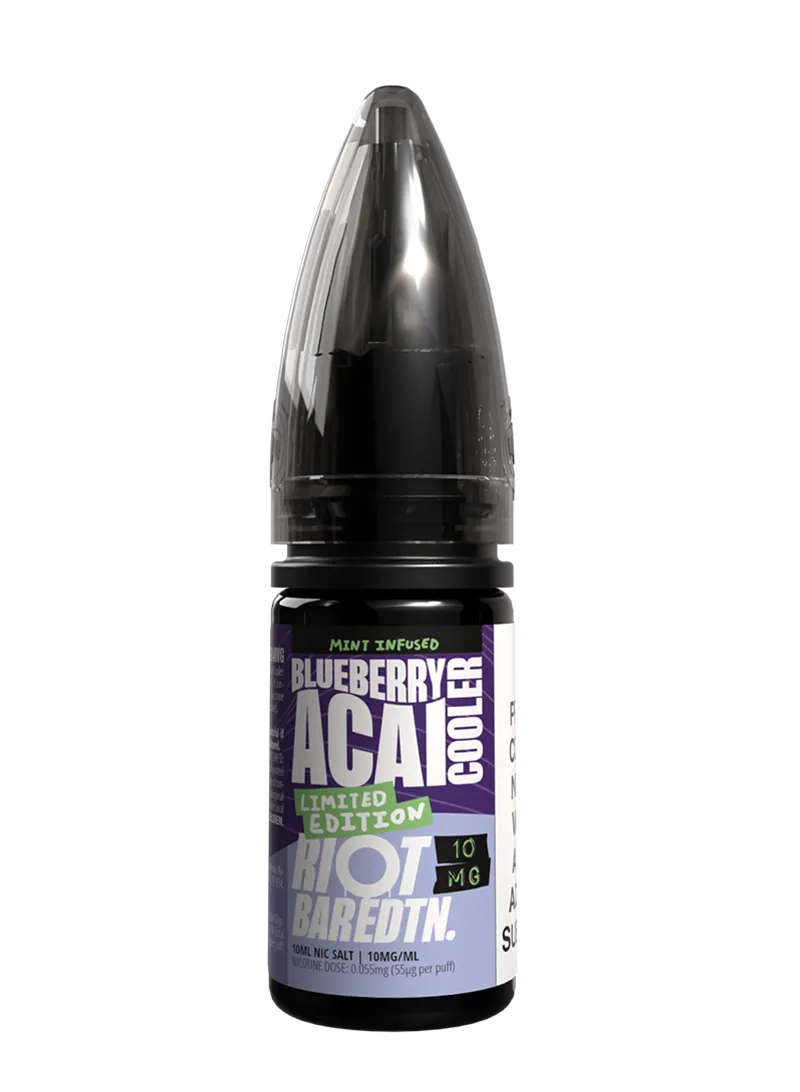 Riot Bar Edtn Blueberry Acai Cooler Liquid 10ml 10mg
