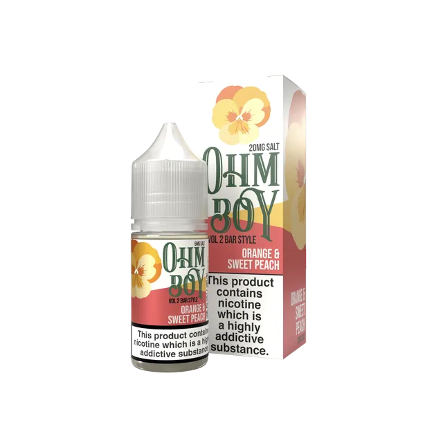 Ohm Boy Volume II Bar Orange Peach Nic Salt 10ml 10mg