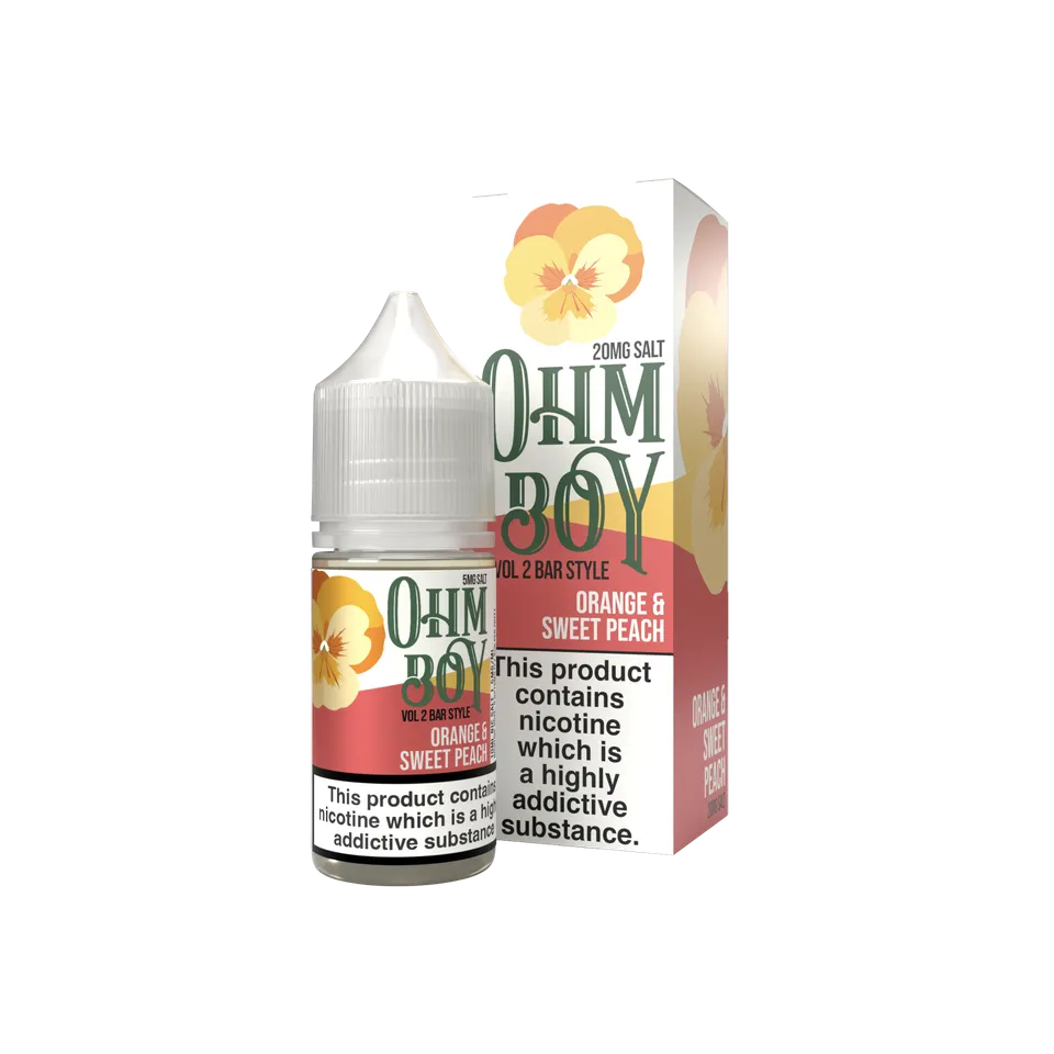 Ohm Boy Volume II Bar Orange Peach Nic Salt 10ml 10mg