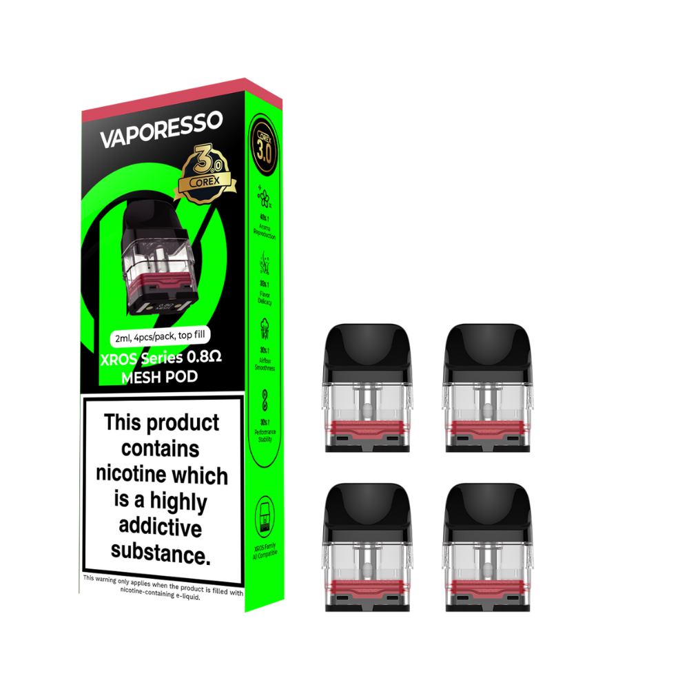 Vaporesso XROS Corex 3.0 Ersatzpods 0.4 Ohm 2ml 4 Stück